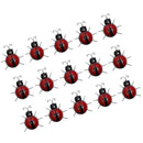 15xGarden Ladybug Insect Ornament Home Garden Decor Wall Hanging Decor Ornaments