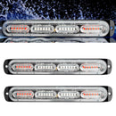 2PCS Car Truck LED Warning Hazard Strobe Flashing Lamp Bar Beacon Red_Whte