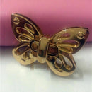 Fashion Women Butterfly Tone Handbag Bag Accessories Purse Twist Turn Lock