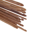 20pcs/kit Handle Crochet Hook Bamboo Knitting Knit Needle Weave Yarn Pouch