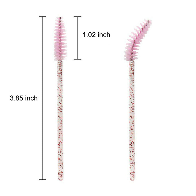 100 Pcs Disposable Mascara Wand Eyelash Brushes Women Extension Makeup Tools