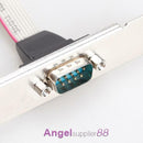 Motherboard RS232 DB9 Pin Com Port Ribbon Serial Cable Connector Bracket