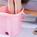 Foot Soaking Bucket Abs Plastic Foot Bath Tub Massage Roller Footbath Barre B2M7
