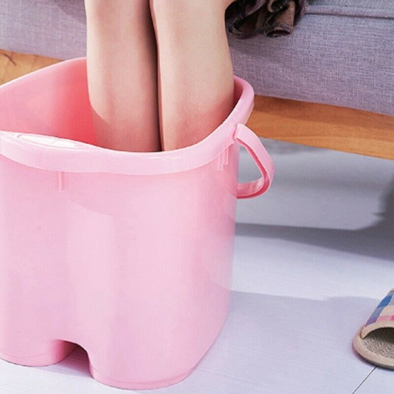 Foot Soaking Bucket Abs Plastic Foot Bath Tub Massage Roller Footbath Barre B2M7