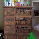6x Retro Flamingo Knob Cabinet Door Wardrobe Drawer Bin Pull Handle Decor