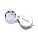 Portable Folding 30X21 Jewelers Magnifier Jewelry Store Magnifying Glass