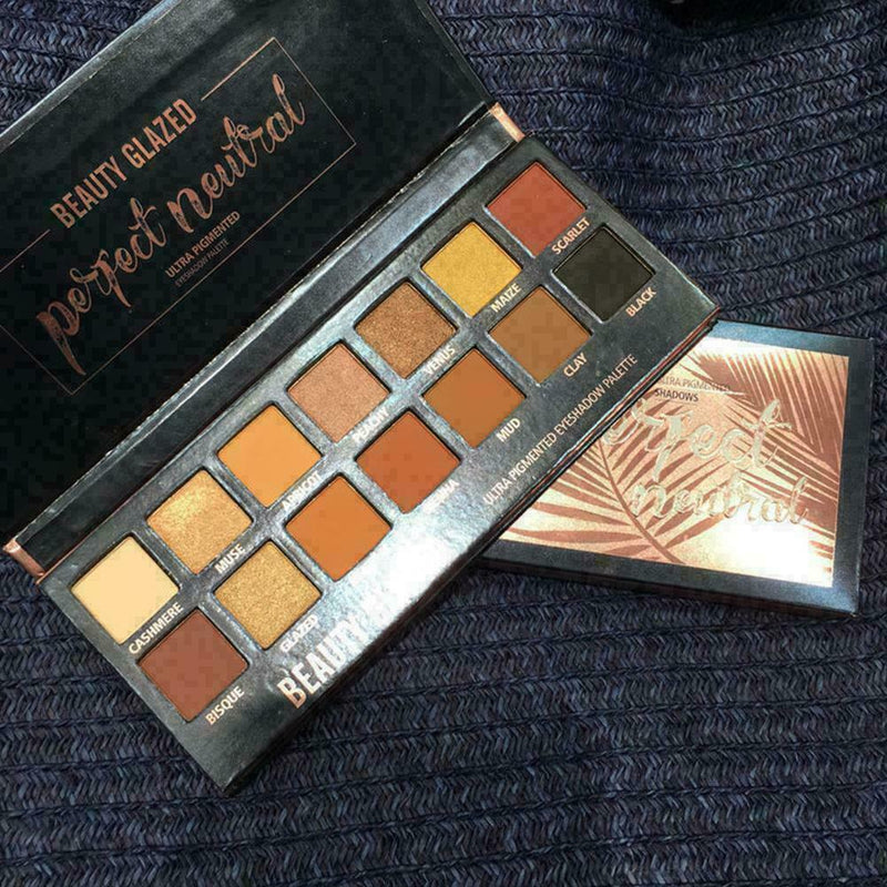 14 color Natural Eye Shadow Powder Palette Glitter Matte Eyeshadow E2J1 I4U4