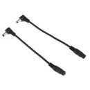 2 x DC Power 5.5x2.1mm Female To 5.5mmx2.5mm Male Adapter Cable Right Angle