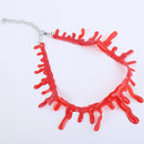 Halloween Red Blood Drip Plastic Chocker Necklace Gothic Fashion Jewellery ZO