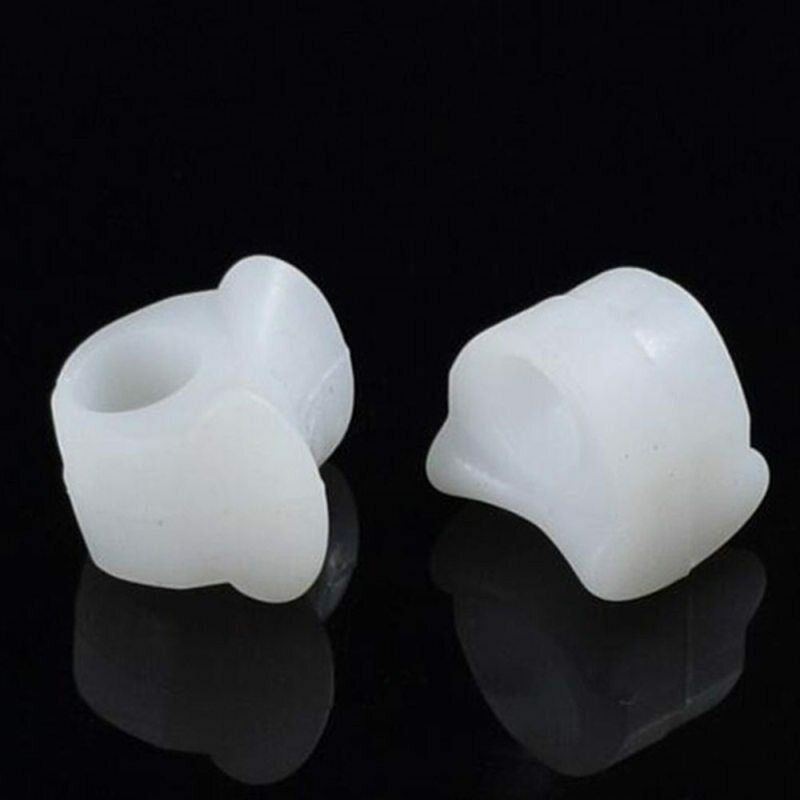 2x Toe Pad Bunion Gel Separator Overlap Silicone Corrector Pain Relief Fu OQV