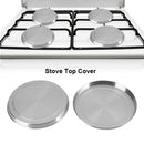 4Pcs/Set Stainless Steel Kitchen Stove Top Covers Burner Round Cooker Prote U7B2