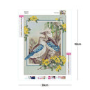 5D DIY Full Drill Square Diamond Painting 2 Birds Cross Stitch Embroidery