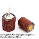 2 Pcs/Set 35x6 Mm Polishing Sanding Wire Wheels Mounted Abrasive Sanding Cl