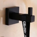 Wall Hooks,Modern Pure Black Design Wall Mounted Stainless Steel Wall Hooks
