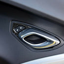 New Carbon Fiber Door Lock Switch Cover Trim Fit for Chevrolet Camaro 2017-