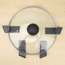6pcs ABS Pot Lid Plate Storage Rack No Punching Spoon Holder Kitchen Supply