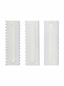 3Pcs Cake Decorating Comb Icing Smoother Scraper Pastry Baking DIY Newest Useful