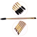 3pcs Double Head Eyebrow Brush Comb Eyeshadow Powder Eyeliner Makeup Brush A