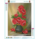 5D Flower Vase Cross Stitch Embroidery Diamond Painting Craft Home Decor