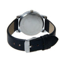 Luxury Men Watch Unisex Black Dial Stainless Steel Round Quartz Wrist Watches