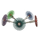 60Pcs 1 Inch Bristle Disc Kit with 6 Mandrels for Rotating Tools,Detailing
