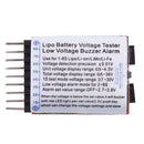 Lipo Li-ion Battery Low Voltage Alarm 1-8S Buzzer LED Indicator Checker Te A