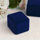 Velvet Engagement Wedding Ring Earrings Gift Box Jewelry Boxes Display StoraW6X1