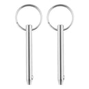 2x Stainless Steel Bimini Quick Release Pins Hardware for Boat Canvas Cover