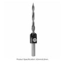 2 Step Countersink Drill Woodworking Twist Drill Bit Set for Drilling Holes