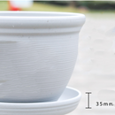 Set of 2 Round Flower Plant Pot Saucer Drip Water Tray Plate Dish Garden