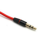 3.5MM Audio Aux Headphone Cable Extension Stereo Cord Red Male to FemaleATAU BX