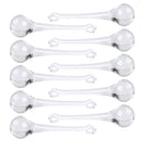 10pcs Clear Rain Drop Light Lamp Chandelier Crystal Pendant Glass Prisms 2x8cm