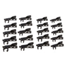 20Pack Portable Microphone Lapel Tie Lavalier Mic Metal Clip Holder 8/12mm