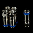 5Pcs F-Type Male Plug Compression Connectors For RG6 Coax Coaxial TV Cable H Ew