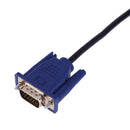 HDMI Male to VGA Male Transfer Wire HDTV Converter Adapter Aux Cable(1.8m)