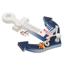Pine Anchor Wall Hanging Hook Starfish Decor Door Rack with Thermometer