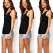 Sexy Women Casual Sleeveless Loose Vest Shirt Blouse Tank Top Black M