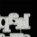 Thanks Happy Alphabet Metal Cutting Dies For DIY Scrapbook Album Paper Cards FT