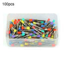 100Pcs Dental Lab Nylon Materials Closure Small Flat Polishing Brushes O3F6