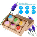 6pcs Handmade Homemade Natural Scented Bubble Bath Salt Essential Oils Balls Kit