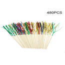 480X Cocktail Sticks Drink Fruit Canapes Decor Picks Ornament Bar Accessories
