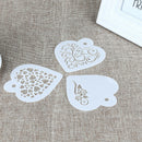 3pcs Cake Stencils Set Cake Cookie Stencil Fondant Cake Mould Decoration