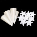 30pcs 150mm DIY Christmas Tree Styrofoam Foam Materials and 30pcs 5cm Star