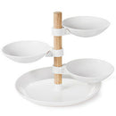 4 Layers Dried Fruit Plates Rotary Cake Desserts Stand Pastry Candy Snack T