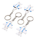 4Pcs/lot Silicone Airplane Keychains Pendant Keyring Friendship Jewelry Gift NTE