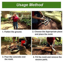 9 Grid Garden Pavement Mold Garden Walk Pavement Manually Concrete Mould
