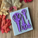 Scissors Silicone Fondant Mold Cake Decorating Tools Chocolate Gumpaste Mould3C