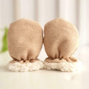 2pcs Winter Warm Newborn Gloves Baby Fleece Thicken Anti-Grab Hand Mittens