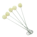 100Pc/lot Wool Leather Dye Dauber Finish Applicator Kit Tool with Hoop 15cm