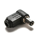 10x Right Angle 2.1x5.5mm 2.1mm DC Power Male Plug Soldering Connector Black l3C